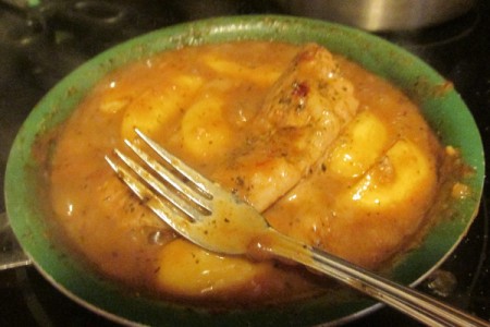 Braised Boneless Pork Cutlet gravy