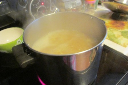 Broth in pot