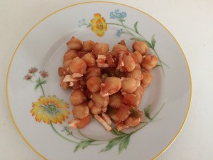 Bean Salsa and Feta Salad on plate