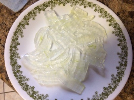 cut Aloe strips