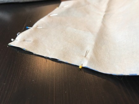 Fabric Cover for Baby Gate - pin back to front with right sides together