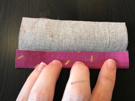 Fabric Cover for Baby Gate - fold the sides into the middle