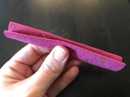 Fabric Cover for Baby Gate - fold in half along center line