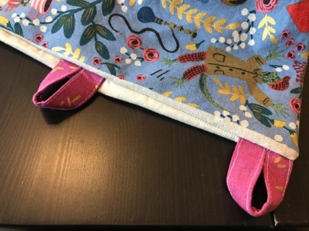 Fabric Cover for Baby Gate - finger press the seam