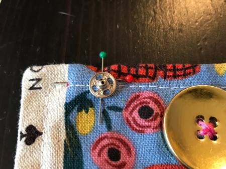 Fabric Cover for Baby Gate - snap in position