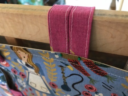 Fabric Cover for Baby Gate - loop from back side