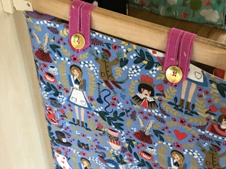 Fabric Cover for Baby Gate - two top loops