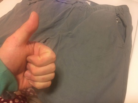 Peroxide for Removing Blood Stains - stain appears gone