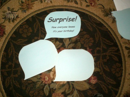 Photo Cutouts for Any Party - extra bubbles for guests to create their own sayings