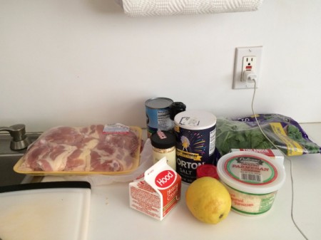 Pressure Cooker Lemon Butter chickeningredients