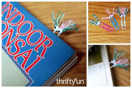 Hairy Monster Paperclip Bookmarks