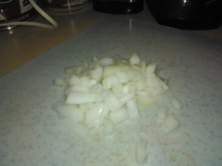 diced onion