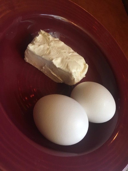 Cream Cheese and eggs