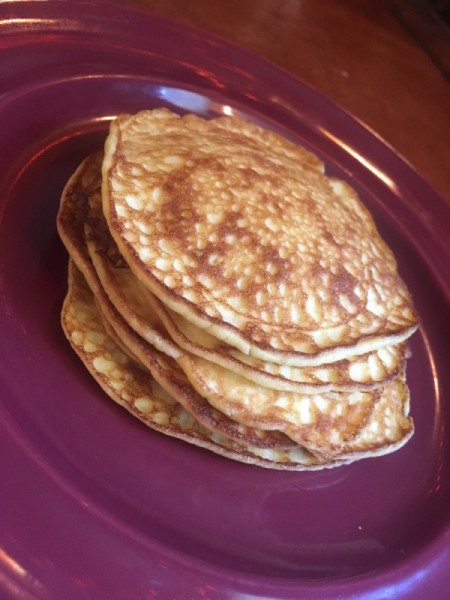 Mini Cream Cheese Crepes piled on plate
