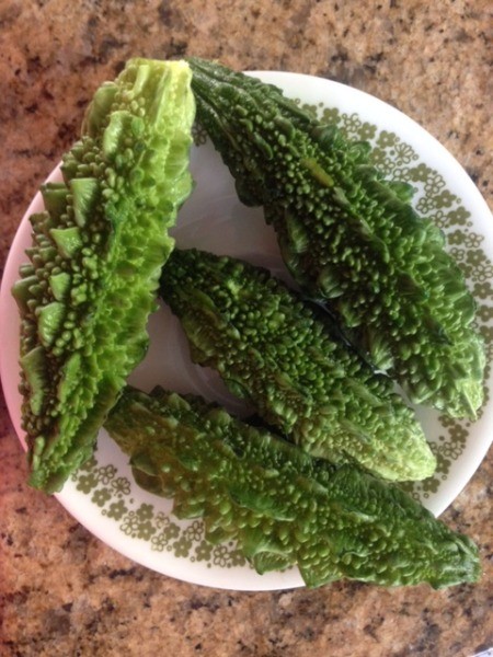 Karela Bitter Melon on platoon plate