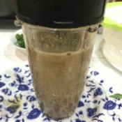 Green Blended Juice in blender