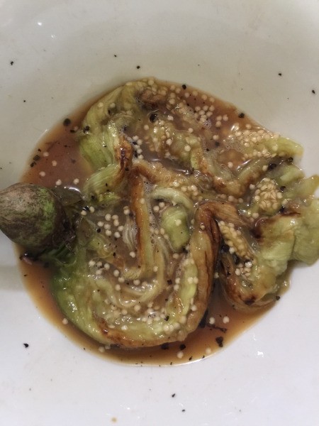 smashed roasted eggplant