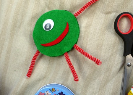 One Eyed Monster Badge - stick mouth to monster