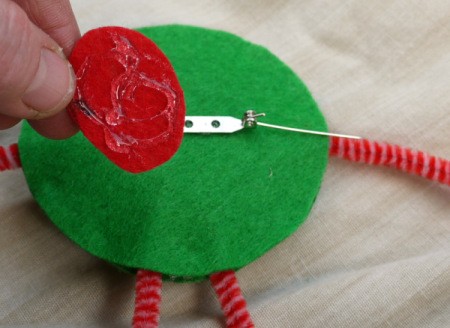 One Eyed Monster Badge - cut out a small felt disc and glue