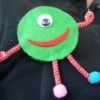One Eyed Monster Badge - cute monster brooch
