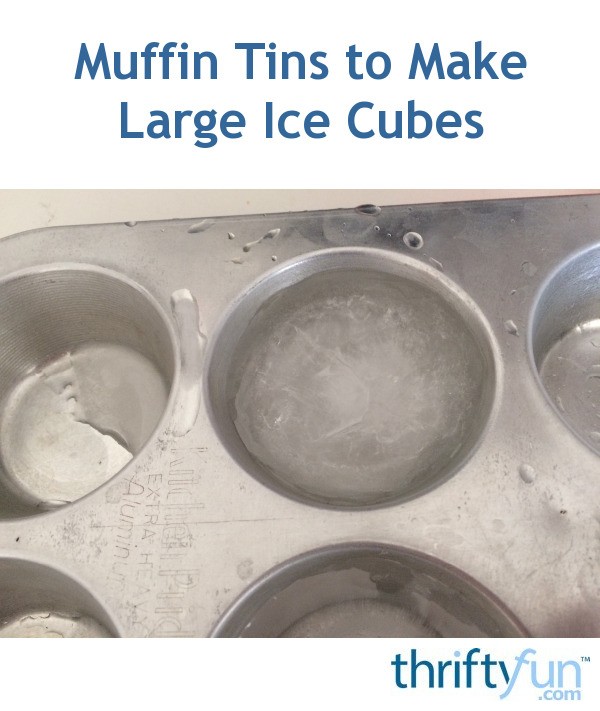 Muffin Tins to Make Large Ice Cubes ThriftyFun