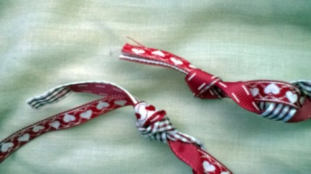 Revamp an Old Headband with Ribbon - knotted ends