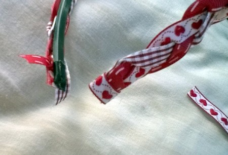 Revamp an Old Headband with Ribbon - wrap around the ribbon ends on the headband
