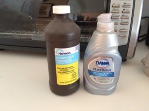 DIY Carpet Cleaner - Dawn and hydrogen peroxide
