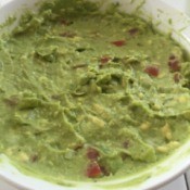 Homemade Guacamole in bowl