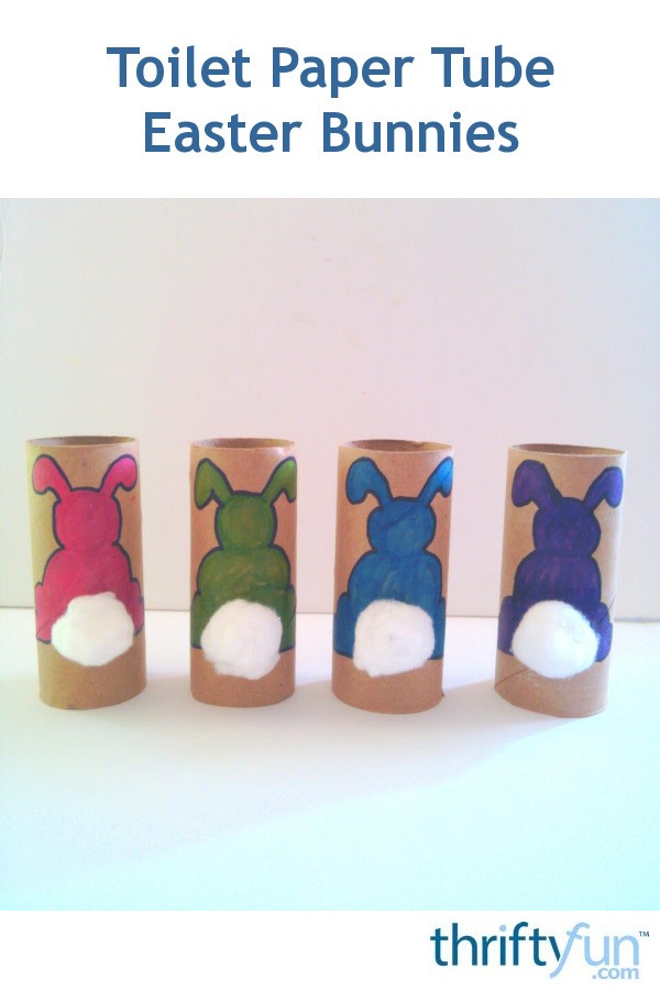 Toilet Paper Tube Easter Bunnies | ThriftyFun