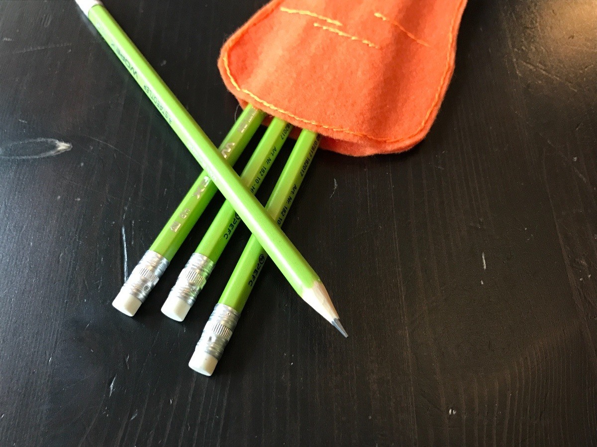 Felt Carrot Pencil Gift Pocket ThriftyFun
