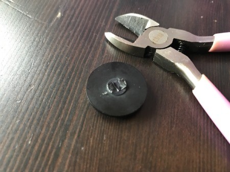 Tape Measure Flower Brooch