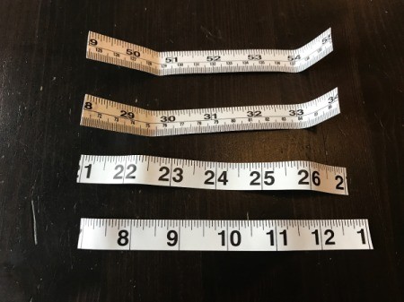 Tape Measure Flower Brooch