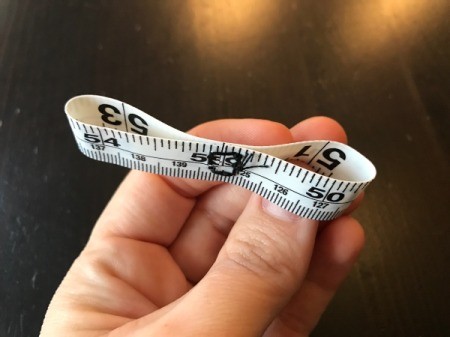 Tape Measure Flower Brooch