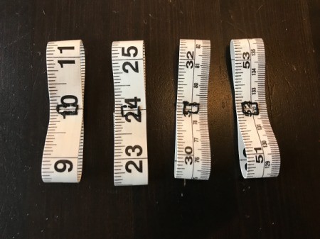 Tape Measure Flower Brooch