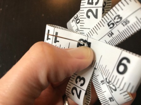 Tape Measure Flower Brooch