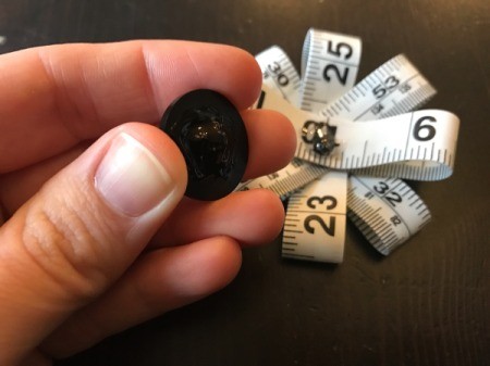 Tape Measure Flower Brooch