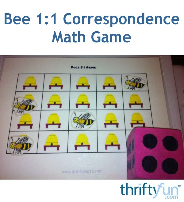 Bee 11 Correspondence Math Game ThriftyFun