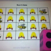 Bee 1:1 Correspondence Math Game - playing the game