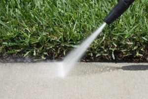 pressure washing concrete