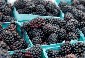 pints of blackberries