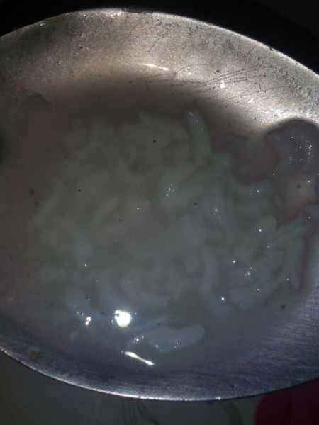 Making Good Friday porridge.