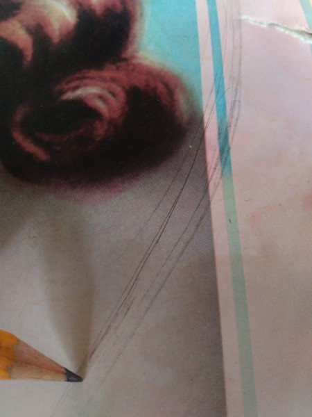 Decorating Door Poster with Ribbons - marking part of calendar to keep