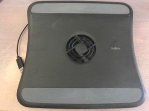 A USB Laptop Cooling Pad and Fan