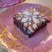 Brownie on plate