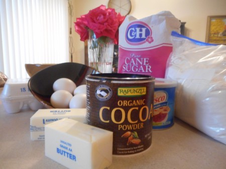 Brownies ingredients