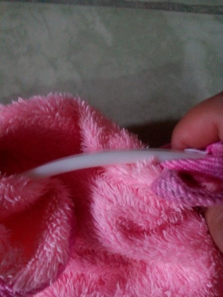 Toothbrush Bracelet - holding brush with cloth to bend