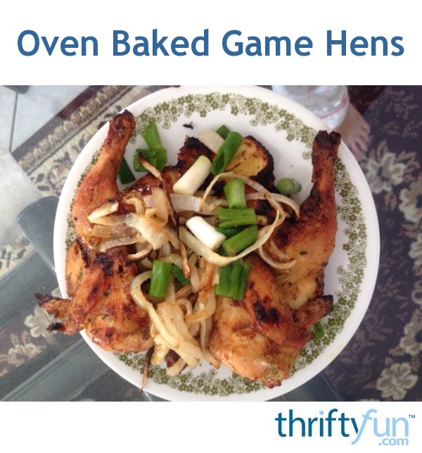 Oven Baked Game Hens ThriftyFun