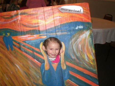 Photo Cutouts for Any Party - The Scream with child