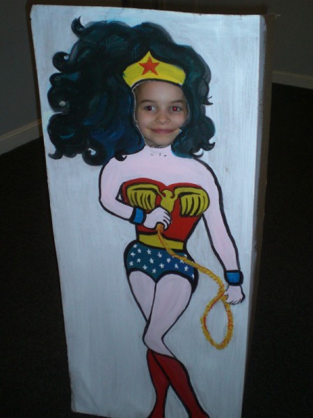 Photo Cutouts for Any Party - Wonder Woman with child's face